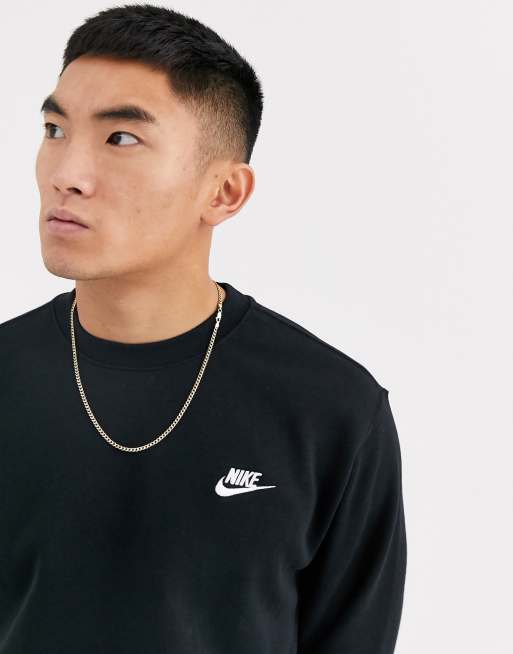 Nike Club sweatshirt in black, 3 of 4