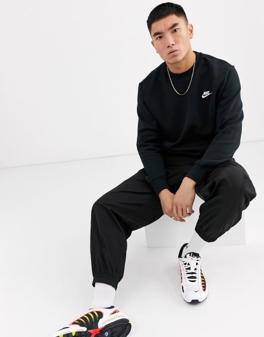 Nike Club unisex crew sweatshirt in black
