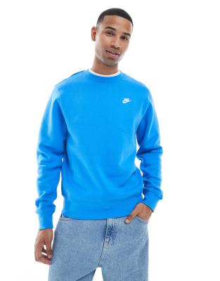 Nike Club Sweatshirt In Blue