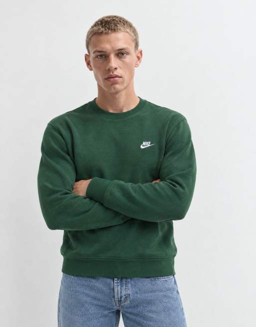 Nike Club sweatshirt in green, 7 of 9