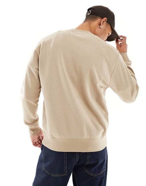 Nike Club sweatshirt in khaki brown , 3 of 4