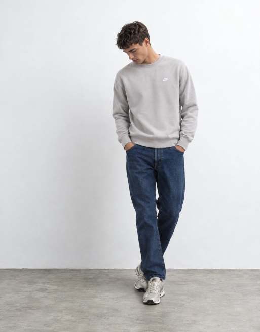 Nike Club sweatshirt in light beige, 10 of 10