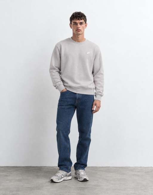 Nike Club sweatshirt in light beige, 9 of 10
