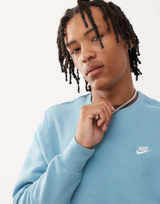 Nike Club sweatshirt in light blue