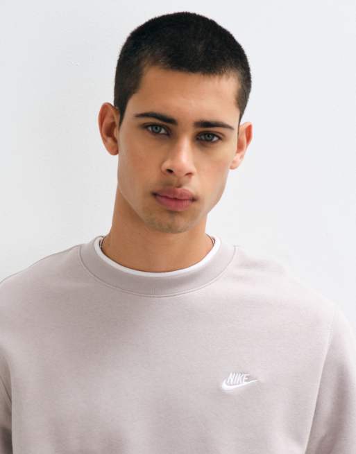 Nike Club sweatshirt in light brown, 3 of 10