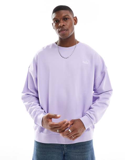 Nike Club sweatshirt in lilac - view 1
