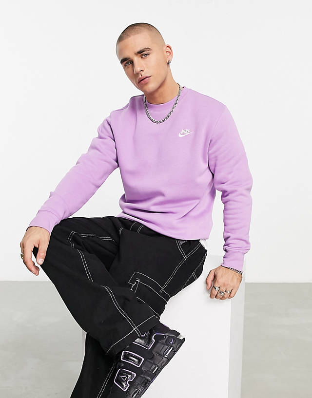 Nike - club sweatshirt in purple