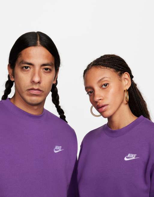 Lilac nike online crewneck