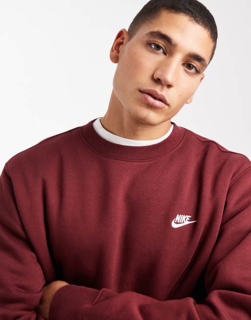 Nike Club sweatshirt in red, 5 of 5