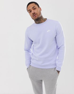 Nike Club Sweatshirt Lilac | ASOS