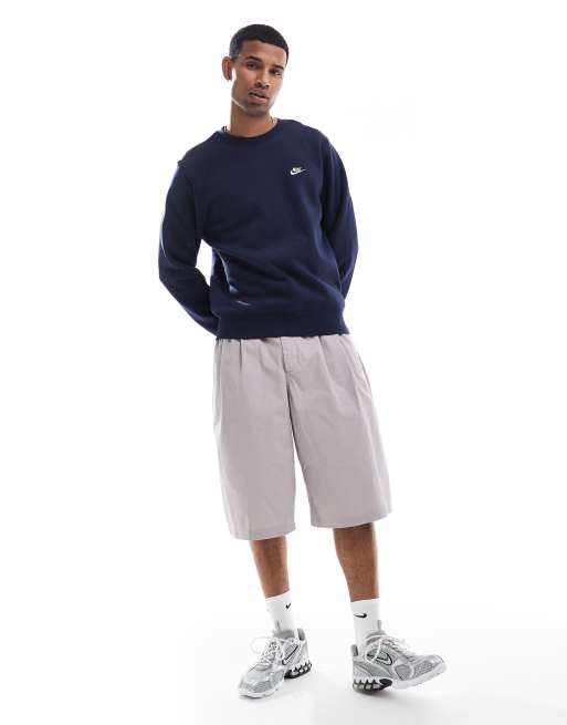 Nike – Club – Sweatshirt mit Rundhalsausschnitt in Marineblau, 3 von 4