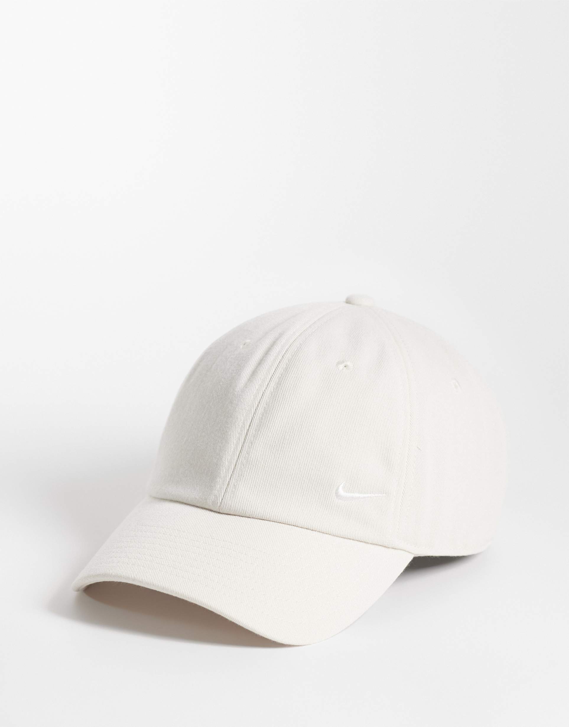 nike club swoosh cap in beige