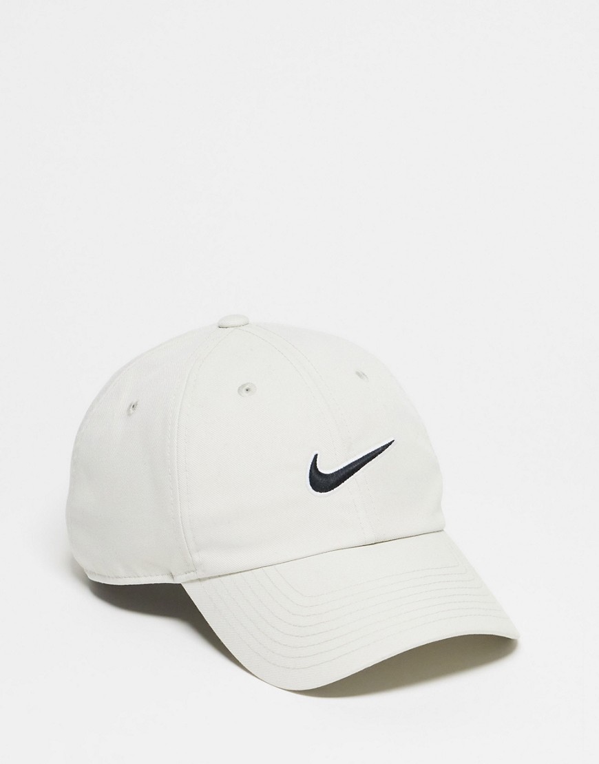 Nike Club Swoosh cap in light stone-Neutral