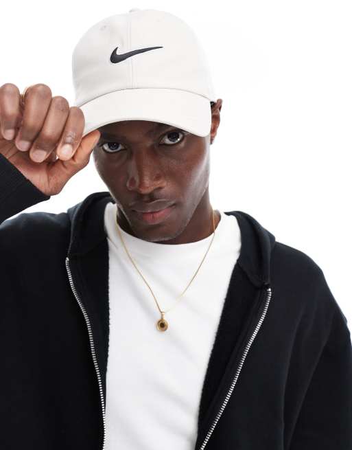 Nike Club  swoosh hat in cream