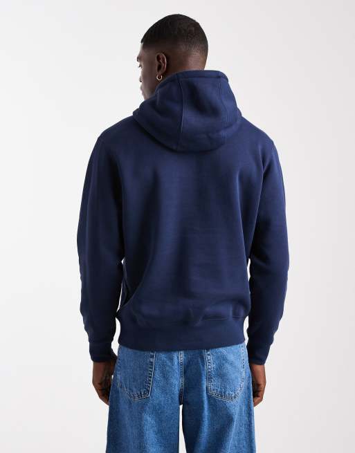 Nike Club Swoosh logo hoodie in navy, 3 of 5