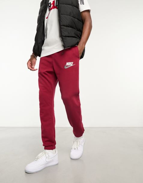 Men Tracksuit bottoms with logo red