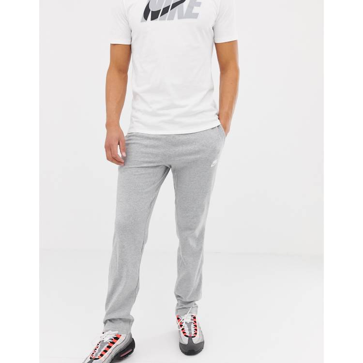 Nike Club Swoosh Open Hem Jogger In Grey 804421 063