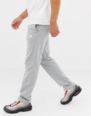 nike club swoosh open hem jogger