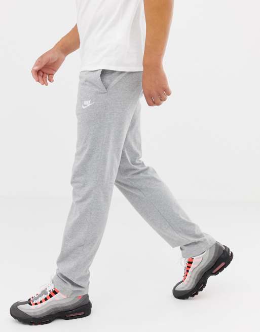 Nike Men's Sportswear Open Hem Club Pants, Dark Grey Heather/White,  XX-Large Tall