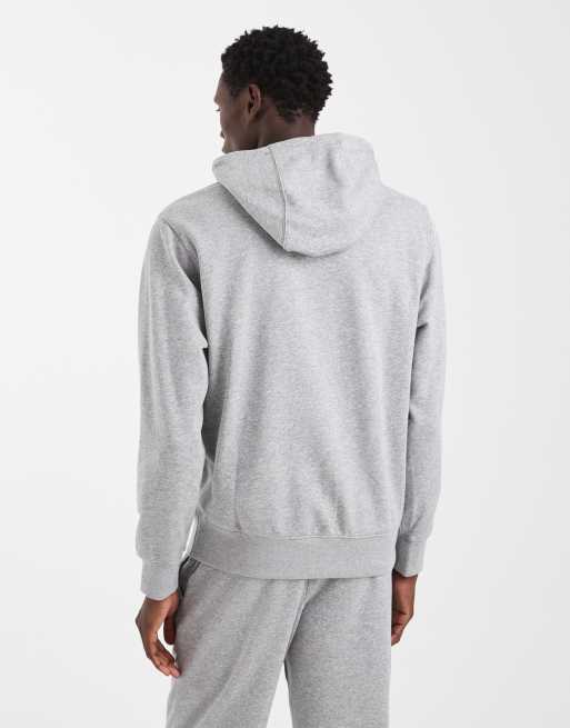 Nike Club – Szara bluza z kapturem z french terry, 3 z 5