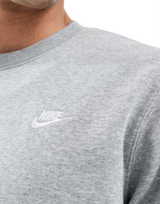Nike Club – Szara bluza z wyściółką frotté, 4 z 4