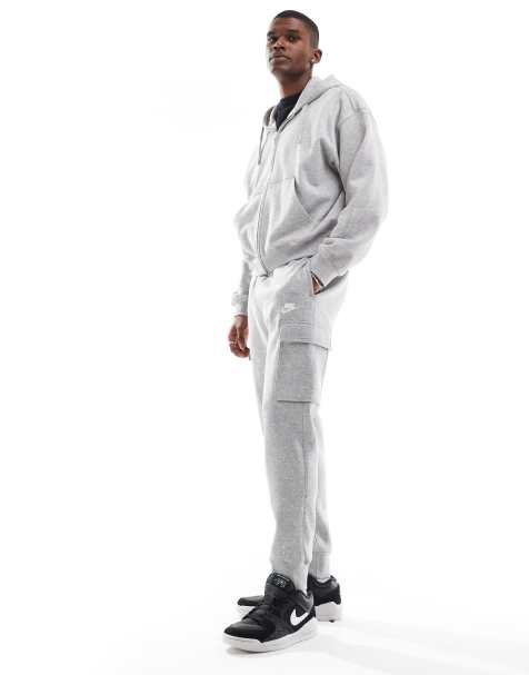 Nike Club cargo joggers in grey 
