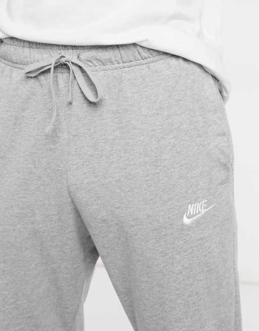 Nike Club – Szare joggersy z dżerseju z mankietami, 3 z 4