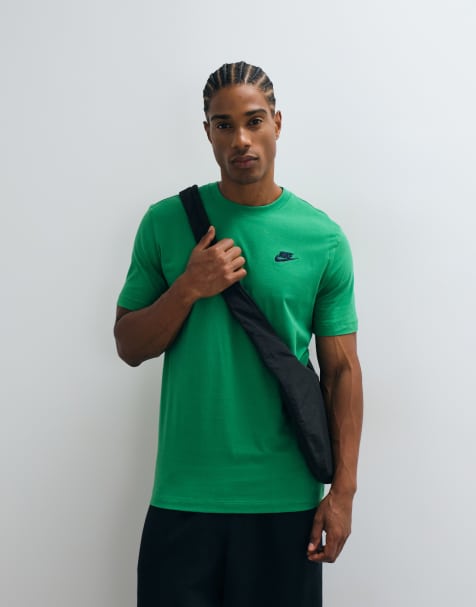 Nike Club t-shirt à logo poitrine vert - view 1