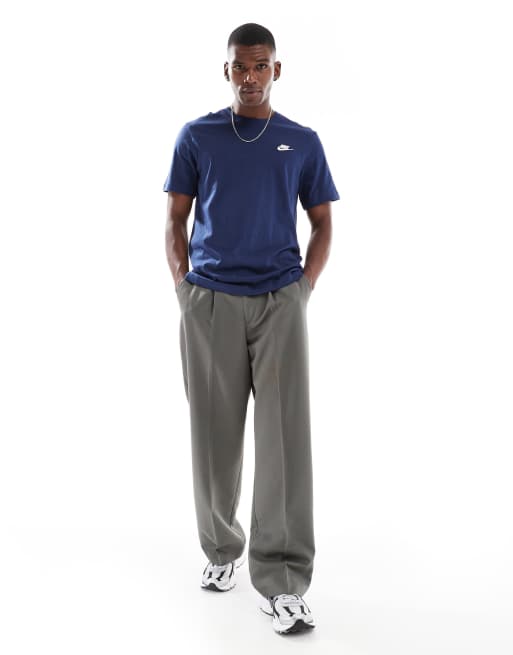 Nike Club t-shirt and joggers set in navy