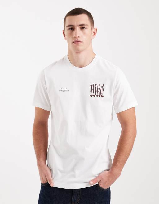 Nike - Club - T-shirt bianca con stampa grafica sul retro, 3 di 5