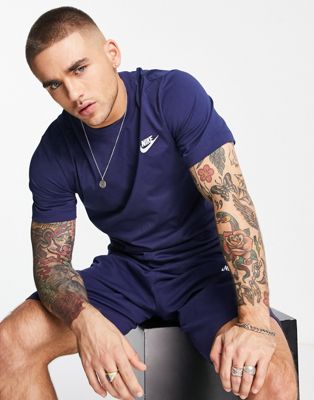 Nike - Club - T-shirt - Bleu marine