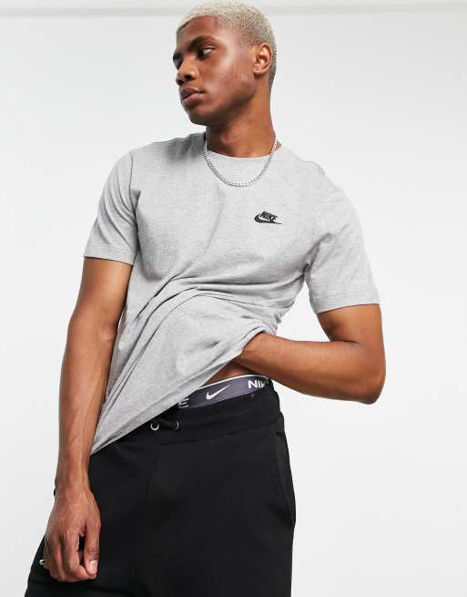 Nike - Club - T-shirt - Gris, 3 de 4