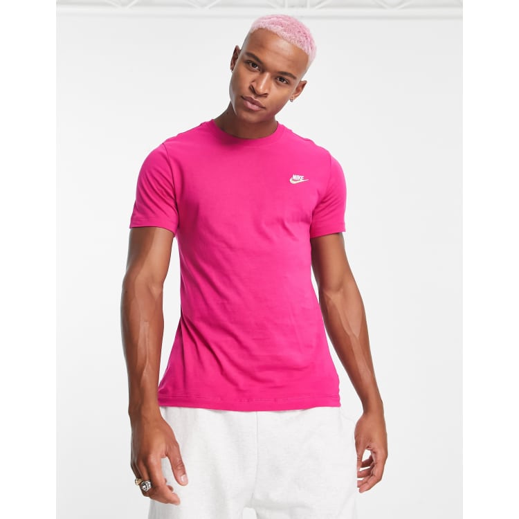 Pink nike tee store shirt