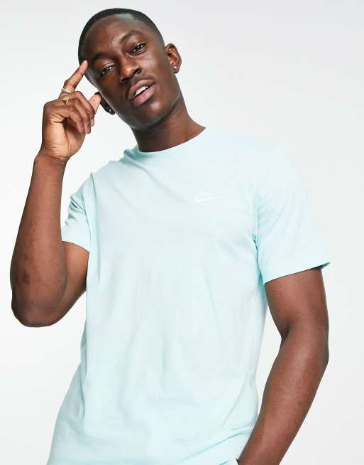 Nike Club t shirt in aqua