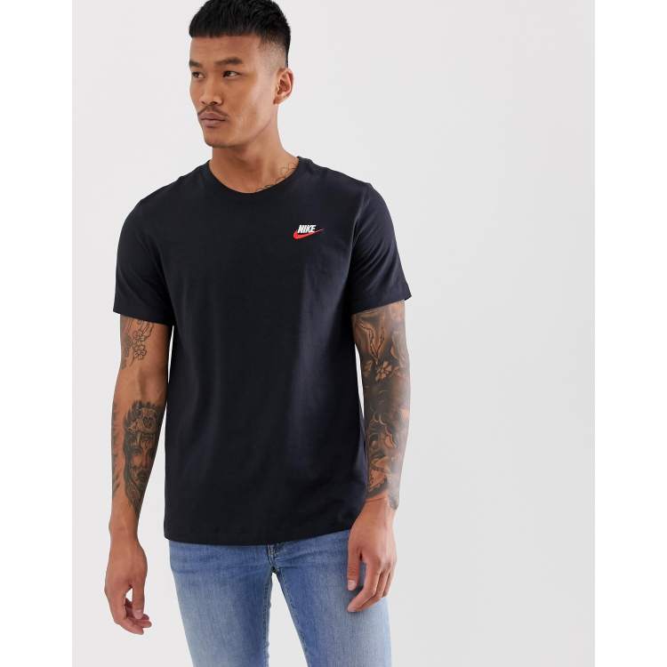 Nike Club t shirt in black