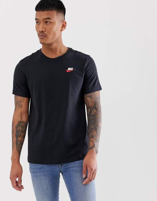 Nike Club t shirt in black