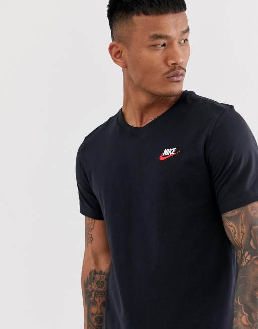 Nike Club t shirt in black