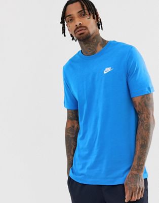 Nike Club t-shirt in blue-Blues