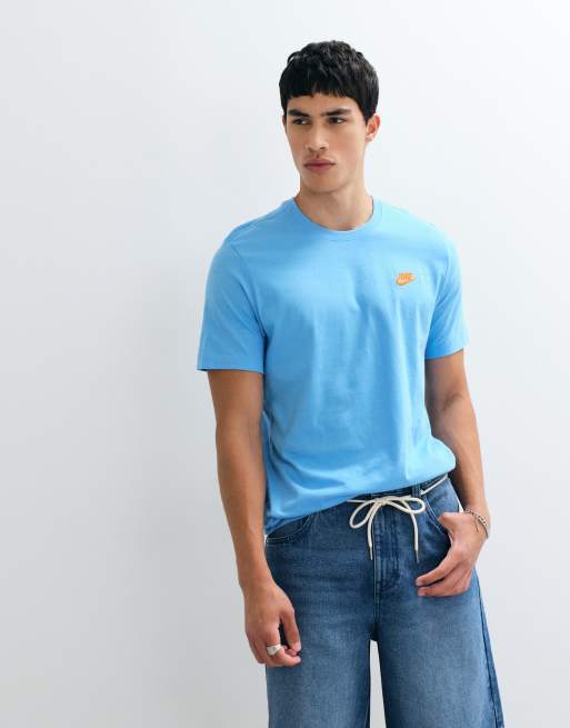 Nike Club t-shirt in blue, 5 of 5
