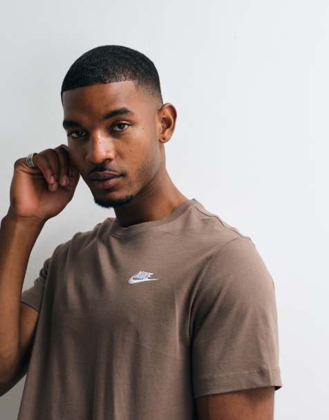 Nike Club t-shirt in brown - view 1