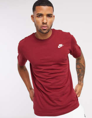 nike t shirt maroon