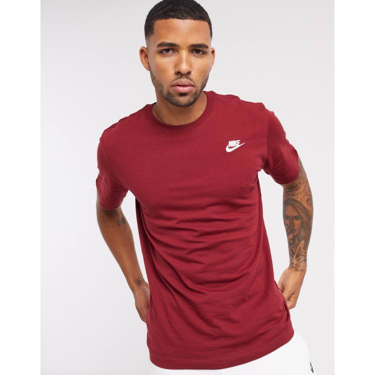 Burgundy nike sale shirt