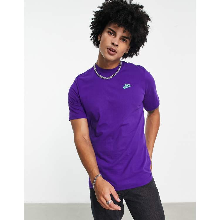 Mens purple nike outlet t shirt