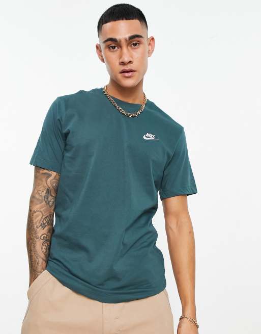 Nike Club t-shirt in dark green | ASOS