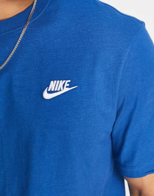 Nike Club t-shirt in dark marine blue, 3 of 4