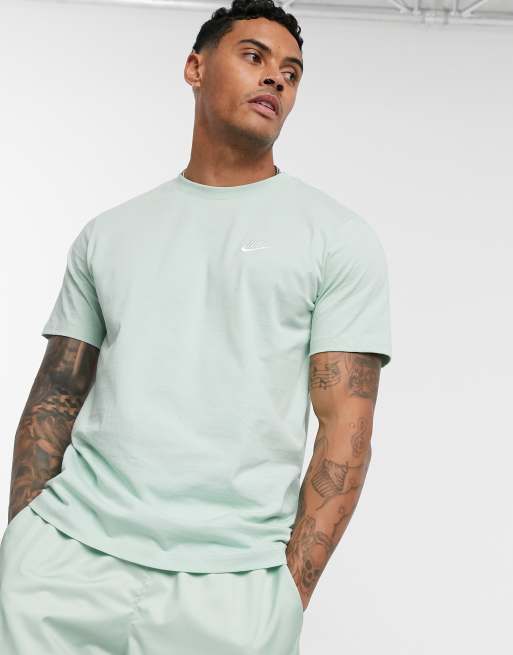 Nike Club t shirt in dusty green