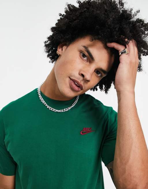 Nike Club t-shirt in gorge green | ASOS