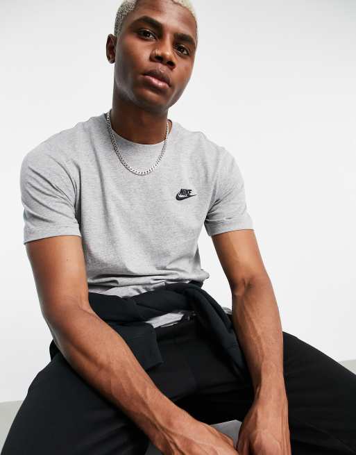 Nike Club t shirt in grey ASOS