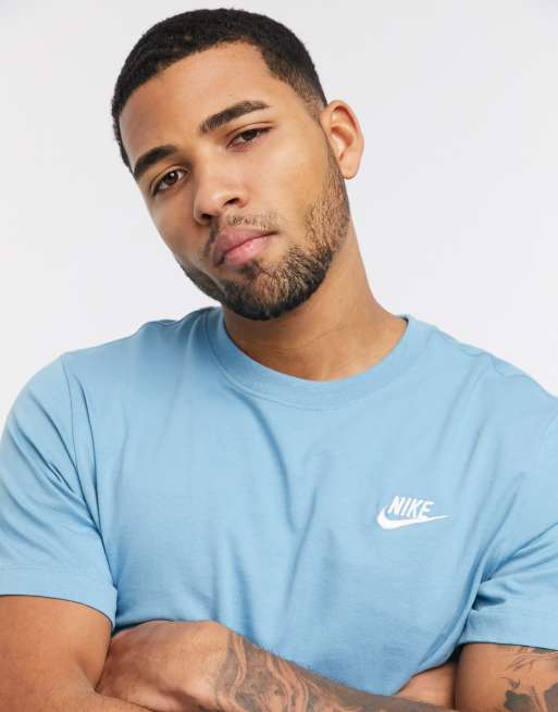 Baby blue nike outlet shirt mens