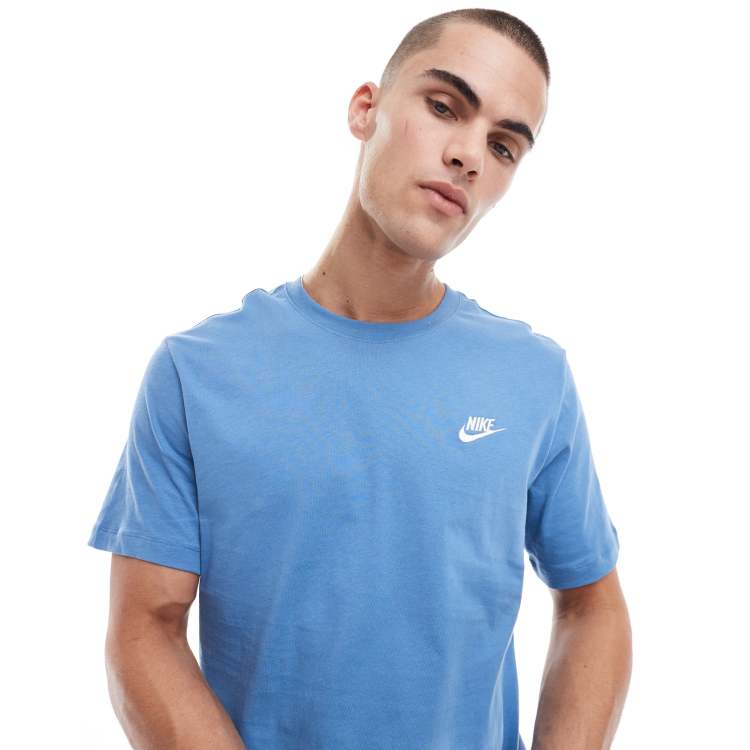 Light blue nike t shirt best sale